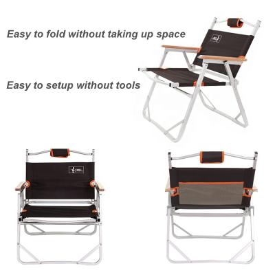 China Modern outdoor folding chair, multi-functional aluminum chair, fishing/beach/camping/lounge chair for sale