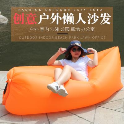 China Custom Logo Fashion Lazy Inflatable Air Sofa (Height) Adjustable, Black Pink, etc. for sale