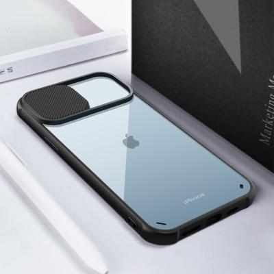 China Transparent Shockproof Case Plus Protective Clear Slide Camera Cover Lens Protector Clear Case For iPhone 12/12 pro 13 max 13 pro for sale