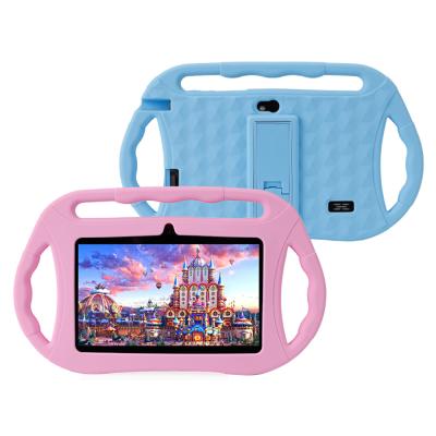 China Wholesale Cheap Waterproof 1024*600 Kids Quad Core 16GB Android10 7 Inch Kids Learning Tablet PC for sale