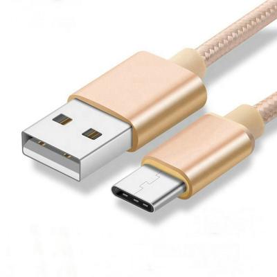 China Camera 1 Meter 2 Meter Color Pure Nylon Braided High Gloss Metal Shell Data Cable Fast Charging USB Cable For Mobile Phones for sale