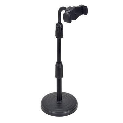 China Hot Sale Adjustable Telescopic Universal Phone Stand Table Bracket Adjustable Mobile Phone Holder Stand For Live Streaming And Videos for sale