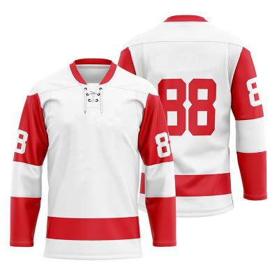 China Shirts & Main Latest Design 2021 OEM Custom Sublimated Cheap Canada National Team Ice Hockey Jersey for sale