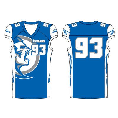 China Sportswear Breathable American Football Sublimation Tackle Uniform Twill for sale