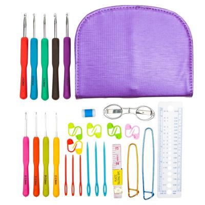 China 1Set Hot Sale Homemade Knitting Sewing Handmade Knitting Accessories DIY Tools.knitting Tool Kit Crochet Hook Case for sale