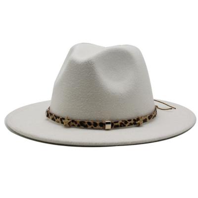 China Image Wholesale Fedora Fashion Design Men and Women Cowboy Felt Overwhelmed Wide Universal Panama Fedora for sale