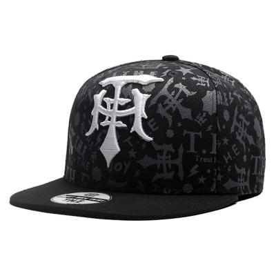 China JOINT Custom Wholesale Hip Hop Hats Regular 6 Adjustable Flat Panel Embroidered Hats for sale