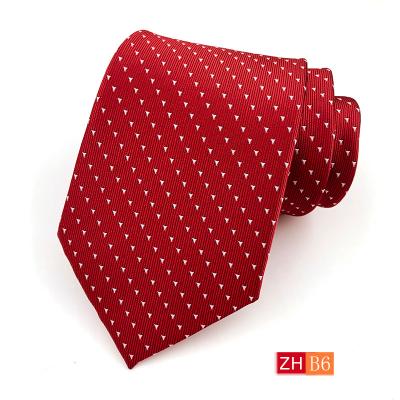 China 9 Colors Wholesale Mens Polyester Fashionable Silk Ties 8cm Hand Made Available 9 Colors In Stock for sale