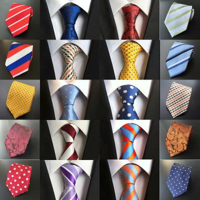 China Fashionable Polyester Jacquard Tie For Men's Casual Evening Wear Business Professional Tie for sale