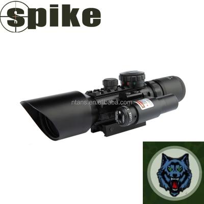 China 3-10x42mm illuminated rifle tactical scope with red laser /hunting rifle scope with red laser sight LS3-10x42E for sale