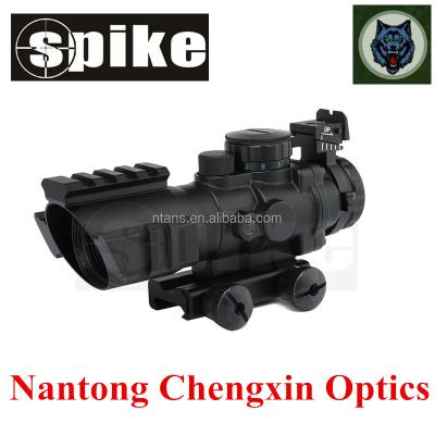 China Spike Hunting Accessories With Three Rail , 4x32 Prism Rifle Scope 4x32 Optic Prism for sale