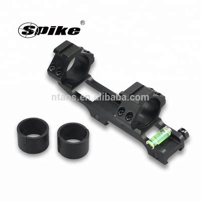 China Aluminum Alloy Spike Ar 15 Piece Rifle Scope Mount with Spirit Spirit Level Fits 30mm and 25.4mm Tube 22mm Rail for sale