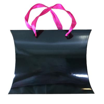 China Recyclable custom hair boudles extensions wigs sit packaging box with handle wholesale for sale