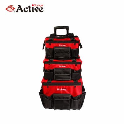 China Multifuction Tool Bags Tool Bags With Trolley 3 Pcs Rolling Combo Tool Bags Heavy Duty Tool Bag for sale