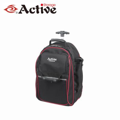 China Multifuction Tool Bags Tools Backpack With Trolley Tool Bag Work Garden Backpack Electrician Tool Kit Tool Bag With Wheels for sale