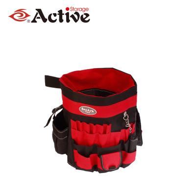 China Multifuction Tool Bags Tool Bag Round Bottom Bucket Tool Bag For Carpenter Tools for sale