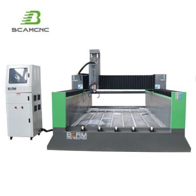 China BCAMCNC BCS1325 3D Stone CNC Marble Router Carving Machine Heavy Duty With Water Sink CNC Stone Cutting Machine for sale