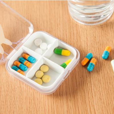 China Portable PP Plastic Travel Medicine Tablet Pill Vitamin Storage Boxes With Lids Pill Box Snap Organizer Planner Storage Case for sale