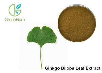 China Polvo del extracto de la hoja de Biloba del Ginkgo de los glucósidos de la flavona del 24% para los productos farmacéuticos en venta