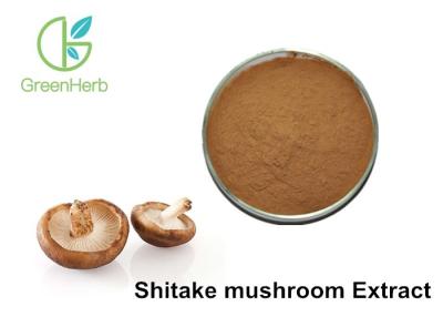 China Pó natural puro do extrato do cogumelo de Shiitake dos polisacáridos do cogumelo de 30% à venda