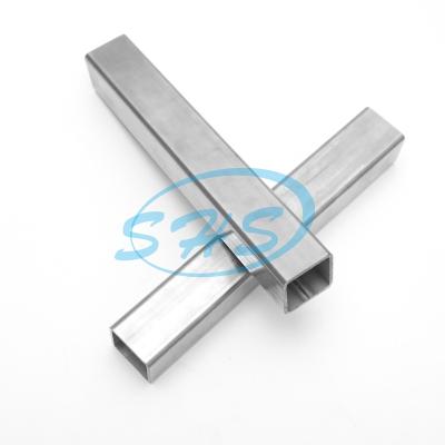 China Foshan Gas System Factory Price Stainless Steel Indoor/Outdoor Pube ASTM A554 AISI 201 Welded 304 316l Stainless Steel Square Pipe With Polishing For Railing for sale