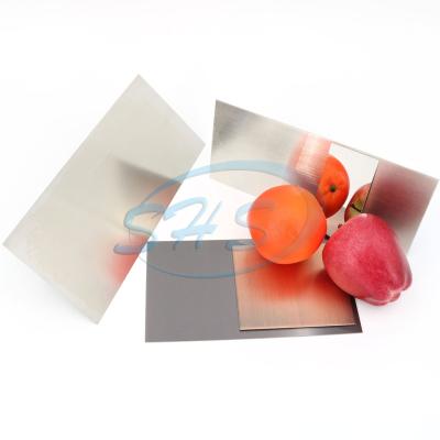 China Building Stainless Steel Gold Mirror Leaf Rose Gold Color Stainless Steel Decorative Plate Sheets 201 202 304 430 for sale