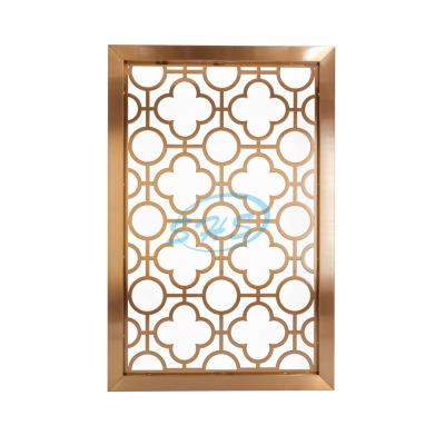 China Steel Structure Walkway Decoration Customized Laser Cut Metal Screen Room Divider Screen Stainless Steel Partition Wall Partition Screen Panel Modern Design for sale