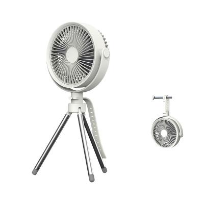 China LED light New Tripid Electric Fan Desktop Portable Camping Tent Fan Light USB Rechargeable Fan LED With Power Bank For Outdoor for sale