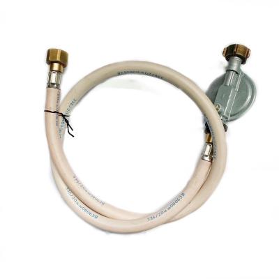 China General Solenoid Cooking Lpg Gas Regulator With High Quality 100 Brass Or Aluminum 37mbar Hose 17-KR General Rubber Base Fast Delivery for sale