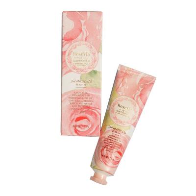 China Anti-Chapping Moisturizing Whitening Hand Cream Lotion Rose Essential Oil Hand Cream for sale