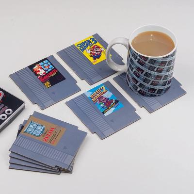 China Retro Paper Card Drink Coasters For Game Lovers Spill Box With Hole Vietnam Supplier Wholesale for sale