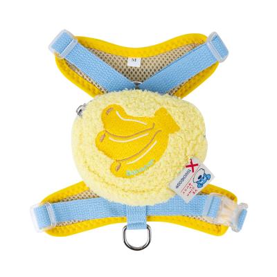 China Wholesale Quick Release Dog Harness Backpack Fluffy Cute Step In No Pull Dog Harness for sale