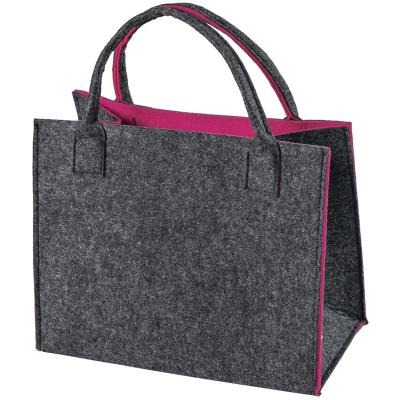 China Eco - Friendly Factory Wholesale Custom Felt Shoulder Bag Towel Felt Tote Shopping Bag for sale