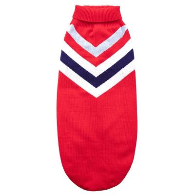 China British Style Pet Dog Clothes Multi Colors Warm Soft Winter Sweater for sale