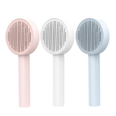 China ABS Material Dogs Cats Pets Grooming Brush Floating Hair Remover Comb for sale