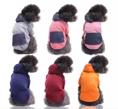 China Casual Sporty Style Warm Puppy Dog Cloth Thickened Soft Solid Color Pet Hoodies en venta