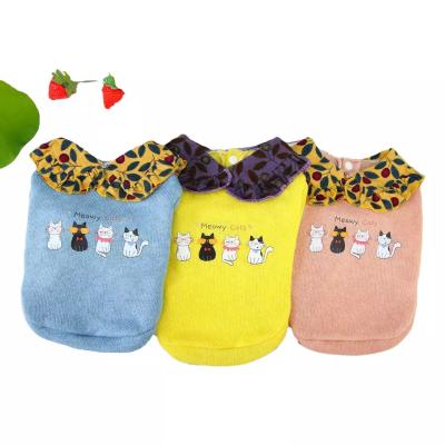 중국 Luxury Classic Wool Fabric Pet Two - Legged Knit Puppy Dog Cat Sweater Winter Pet Apparel Dog Clothes With Anima Pattern 판매용