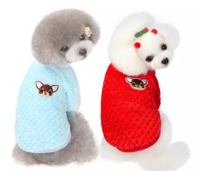 China Soft Warm Pet Product Cute Funnm Dog Plain Sweaters Luxury Small Dog Clothes for sale