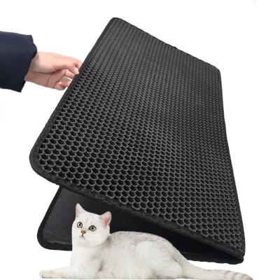 中国 Factory Wholesale Custom Multi-colors Cat Litter Mat Original Washable EVA Double Pet Cat Litter Mat 販売のため