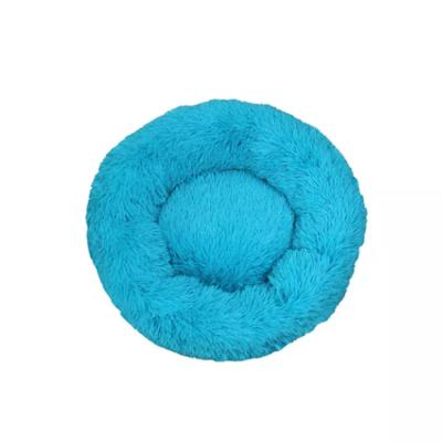 Cina Amazon New Products Wholesale Luxury Modern Comfortable Soft Plush Warm Cushion Sofa Round Pet Cat Dog Bed in vendita