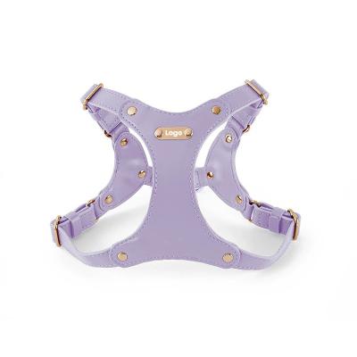 China Nice Quality Vest Style Soft Leather Anti-Break Pet Harness Sets Multi- color Accessory For Pet Dogs for sale