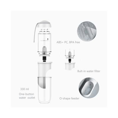 중국 주문을 받아서 만들어진 강아지 마시는 병에 의하여 거르는 순수한 물 BPA 자유로운 두 배 Leakproof 판매용