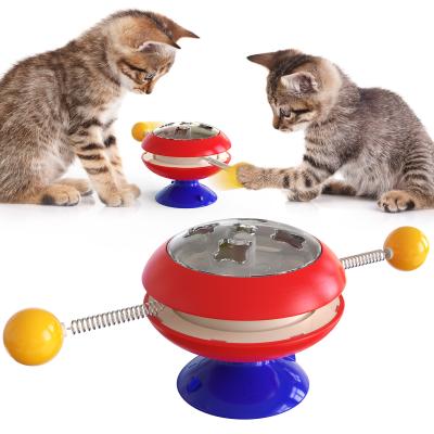 China Cat Interactive Pet Toys Gyro-Drehscheiben-Katzenminzen-Ball ABS-Soem zu verkaufen