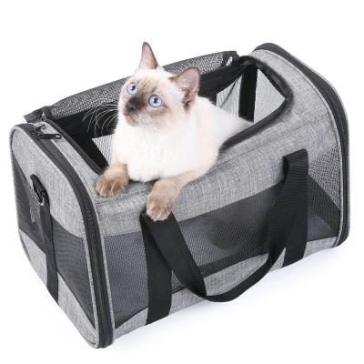 China 2 Doors Pet Carrier Handbag More Ventilated Dog Shoulder Carry Bag 12kg Capacity for sale