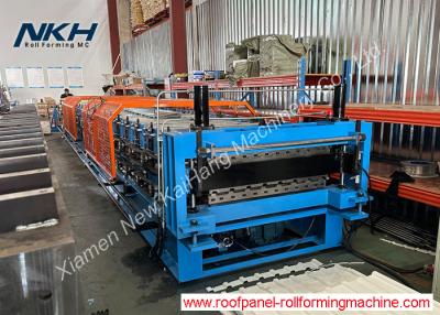 China Dual Roll Forming Machine Double layers Roll Forming Machine One machine with two profiles for sale