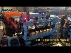 Testing of Roof TIle Roll Forming Machine