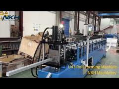 U Channel Roll Forming Machine test run before shipment