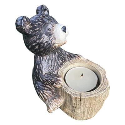 China ECO-frendly Bear Candles, Custom Bear TeaLight Candle Holder, Black Bear Candle Holders for sale