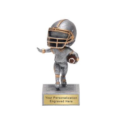 China Dector Bobblehead Football Trophy Soccer Trophy Home Custom for sale