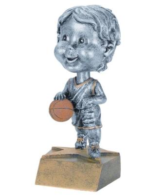 China Custom Mens Basketball Bobblehead Trophy Basketball Awards for sale